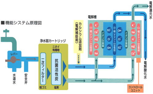 還元水バリュークラスターの機能システム