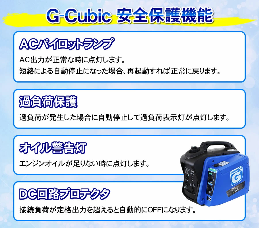 ニチネン発電機G-CubicジーキュービックKG-101