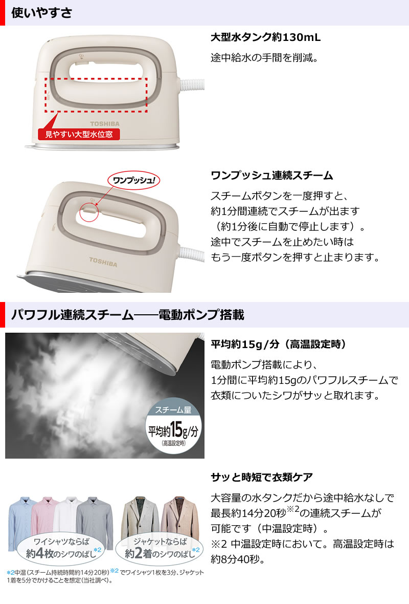 東芝衣類スチーマーTAS-V70機能02